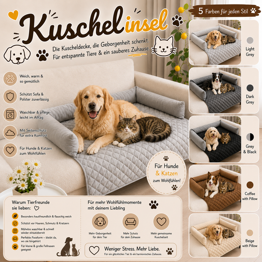Kuschelinsel Hundesofa für Hunde & Katzen